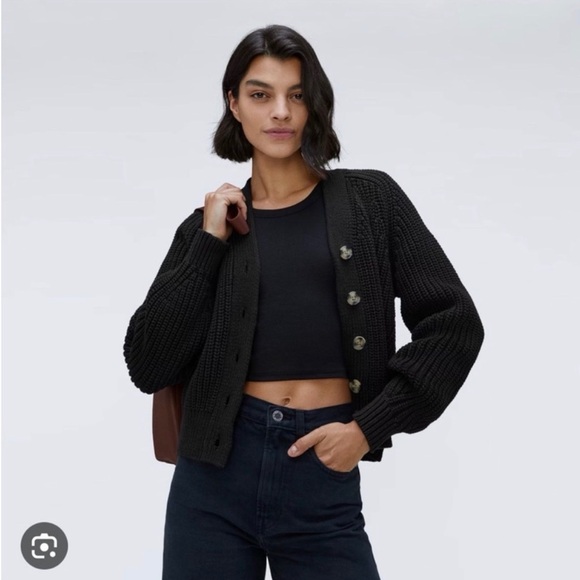 Everlane Black Knit Cardigan Sweater – Sold Out Style - Picture 2 of 5